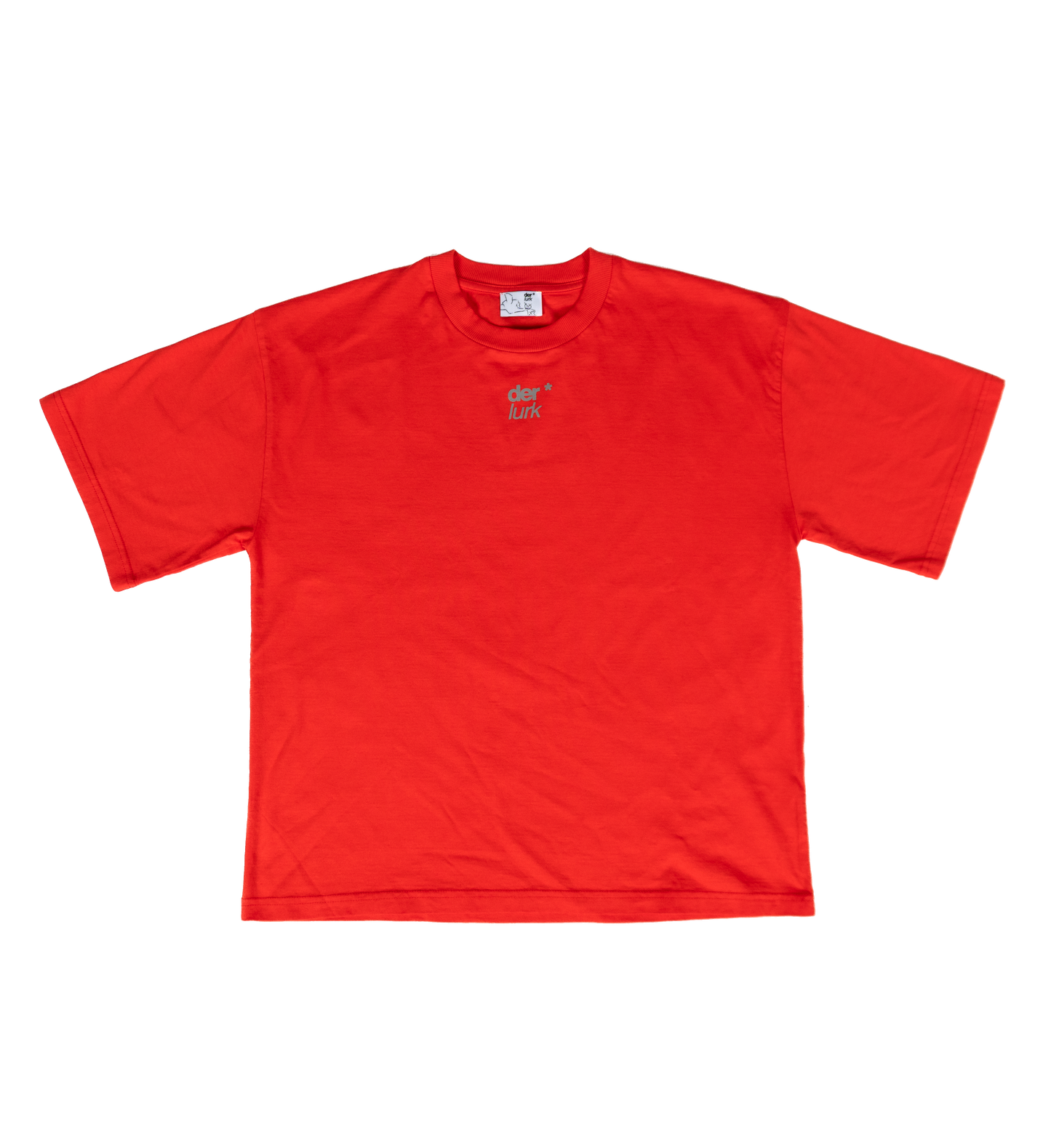 reflective tee - poppy red